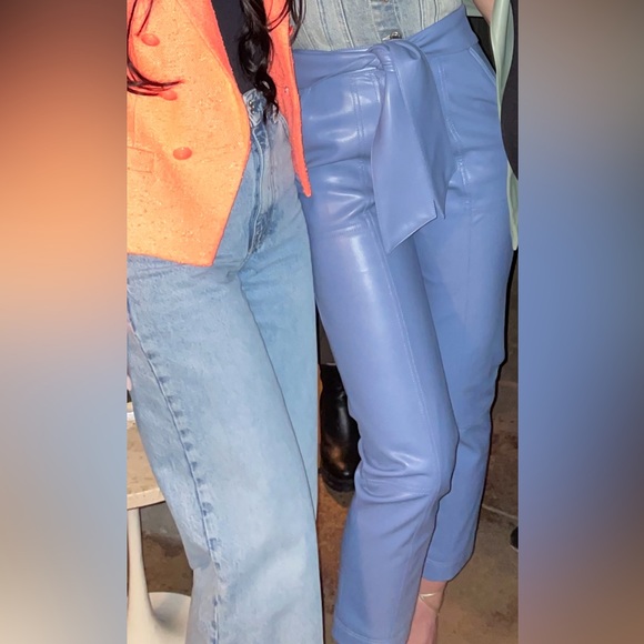 Simkahi Blue Leather Pants - Picture 5 of 5